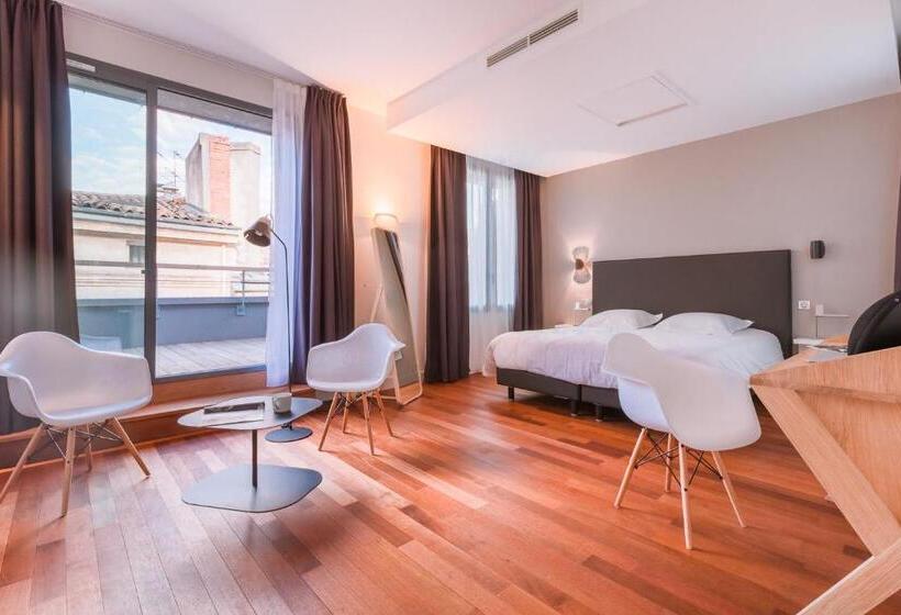 تختخواب و صبحانه Loft Luxe Hyper Centre: Terrasse/piscine/ Salle De Sport