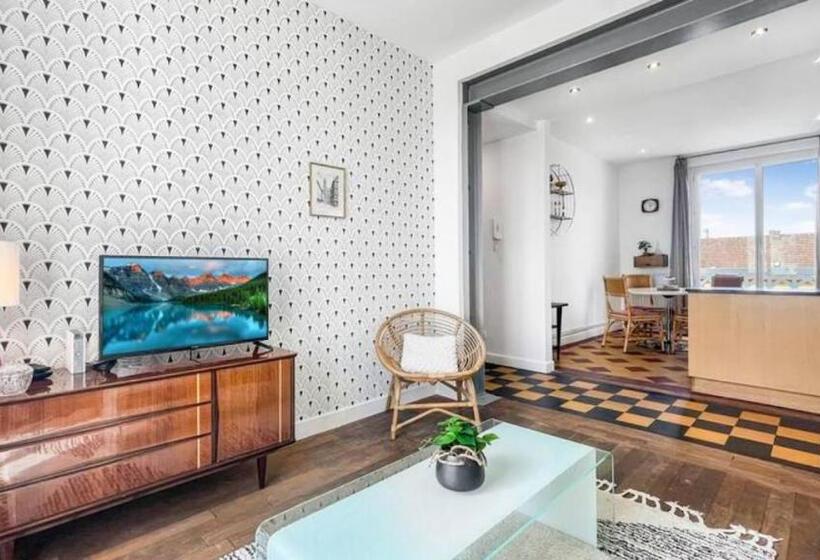 Homey Coloc Gatsby   New, Parking Gratuit, Proche Gare, Balcons Privés, établissement élégant Et Mod