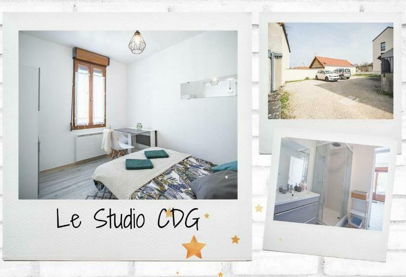 Studio Cdg   Parking Public Gratuit   Prox Outlet Et Troyes