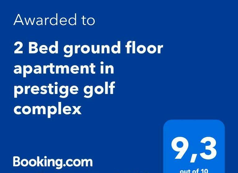 2 Bed Ground Floor Apartment In Prestige Golf Complex
