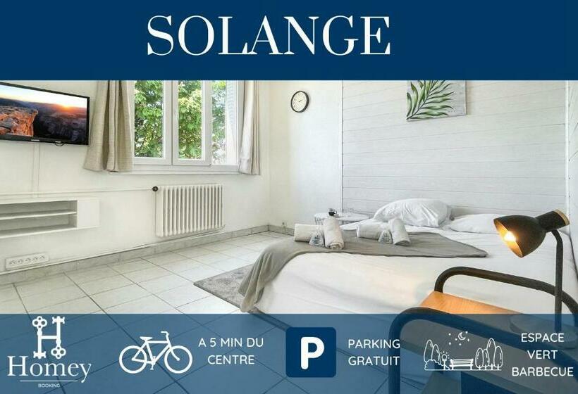 Homey Solange   New / Parking Gratuit / Petit Prix / Espaces Verts Et Barbecue