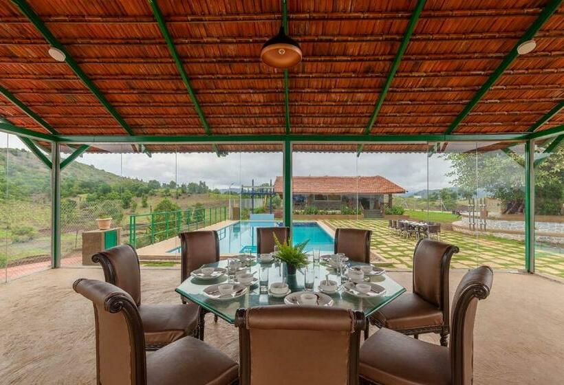 Stayvista S Ficus Farms   Mountain View Haven With Rustic Artsy Interiors, Outdoor Pool, Glasshouse