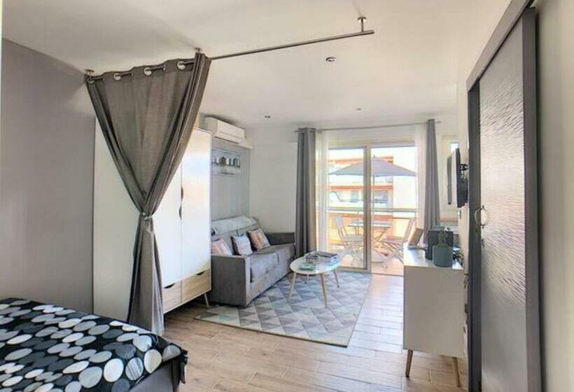 Juan Les Pins Centre   Studio Neuf Avec Terrasse   3 Mins Des Plages   Jazz Apartment