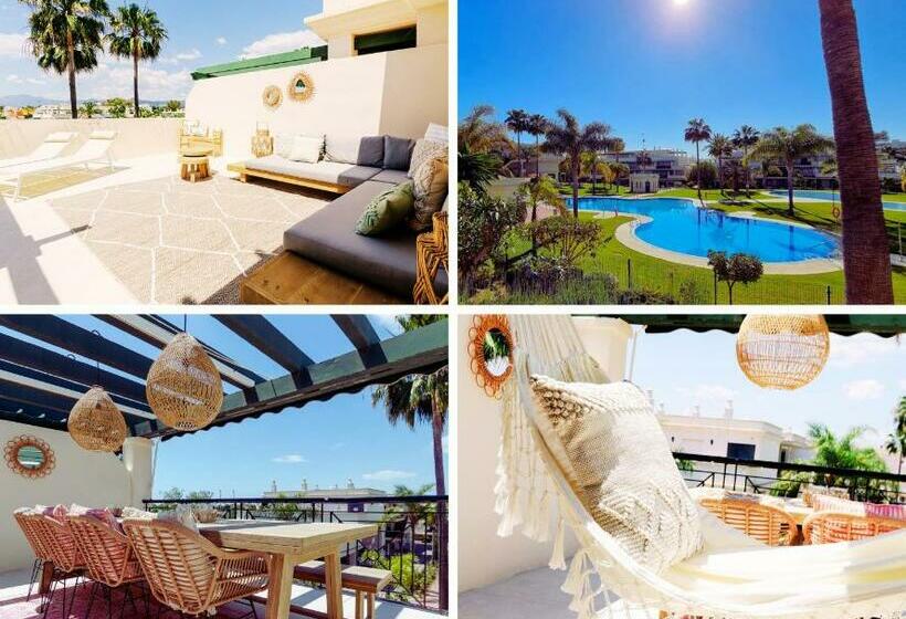 Stayatsas Luxe App Vlakbij Strand, 80 M2 Terras, Grote Zwembaden Marbella