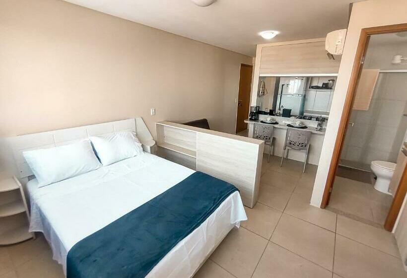 Flat 26º Andar Com Vista Para O Mar  Próximo Ao Shopping E à Praia