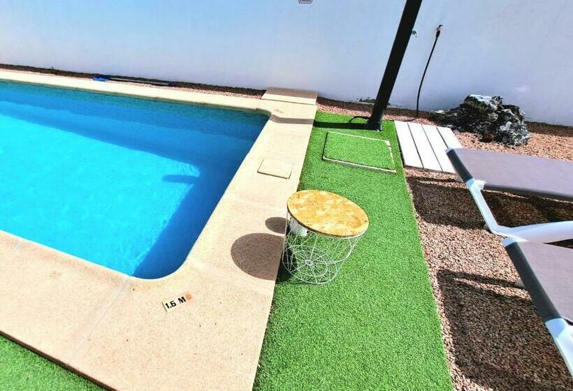 Villa Calma Climatized Pool Private Jacuzzi Spa In Tarajalejo