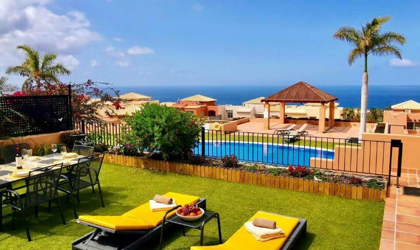 Villa Mit Meerblick Und Pool Direkt Am Golfplatz Von Adeje