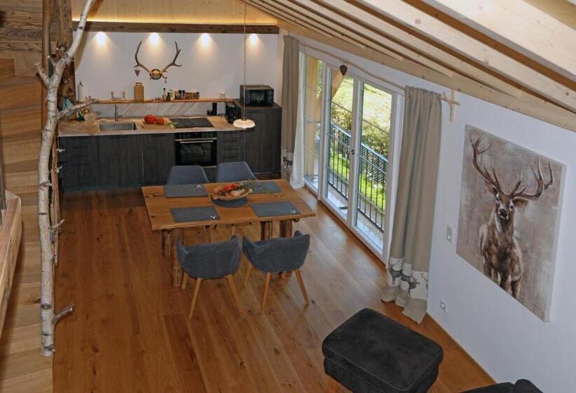 Ferienwohnung Birkennest Sauna Freisitz Almhütte