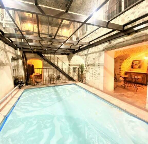 Gite 3ch Doubles X3 Ou Gite De Groupe 9ch Doubles   Piscine Interieure Chauffee