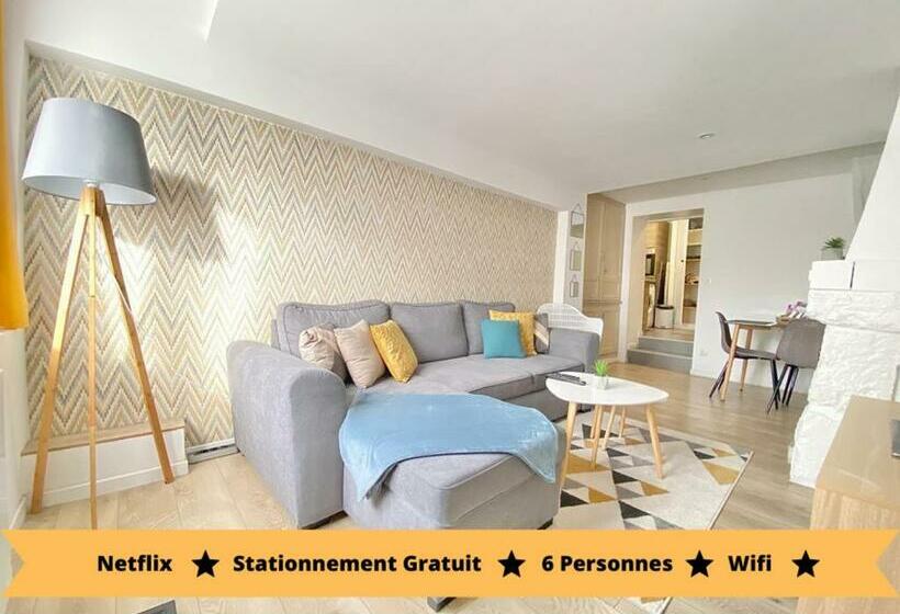 Maison 2 Chambres   Proche Des Docks 76, Du Kindarena Et Du Centre Ville De Rouen   Stationnement Fa