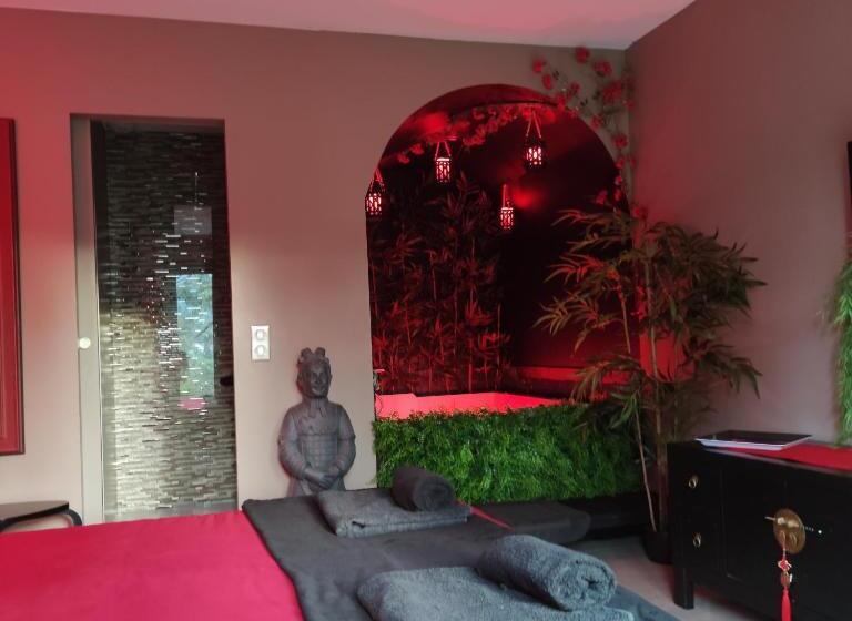 ペンション Le Demeure De Poulpican Chambre La Grotte Jacuzzi Charme Romantique Terrasse Privée 300m Plage Et Re