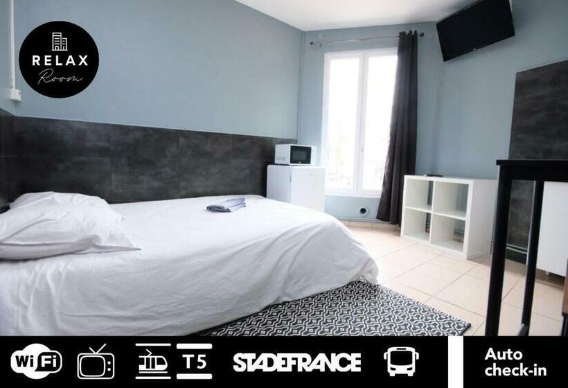 住宿加早餐  03  Chambre Avec Lit Double Proche Paris Et Transports Wifi