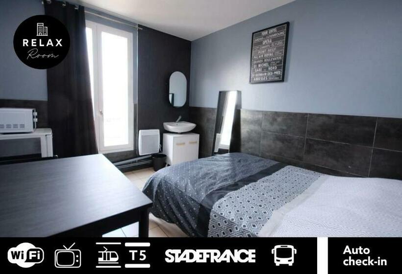 住宿加早餐  03  Chambre Avec Lit Double Proche Paris Et Transports Wifi