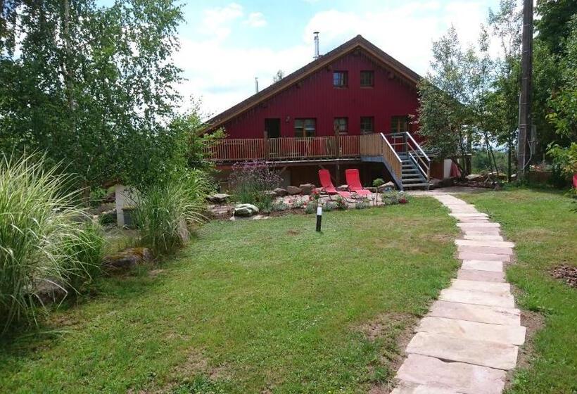 مبيت وإفطار Chambre Merisier Dans Une Ferme Avec étang Privé Au Coeur De La Région Des Mille étangs, Faucogney E