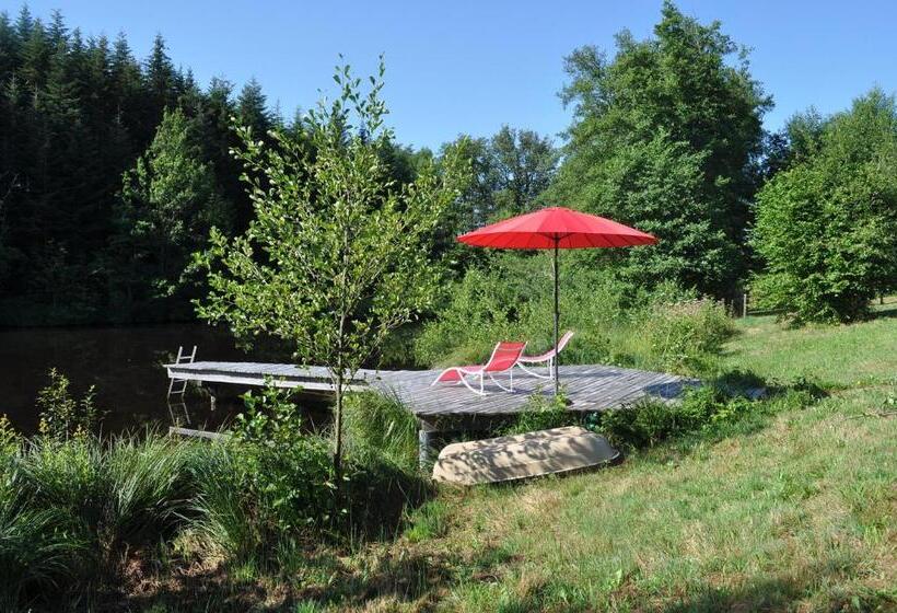 مبيت وإفطار Chambre Merisier Dans Une Ferme Avec étang Privé Au Coeur De La Région Des Mille étangs, Faucogney E