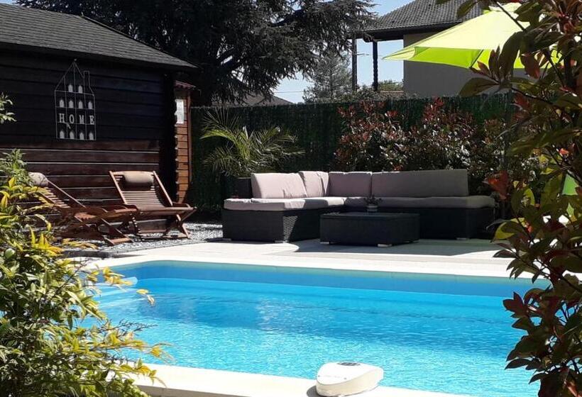 민박 Chambres D Hôtes Le Chalet