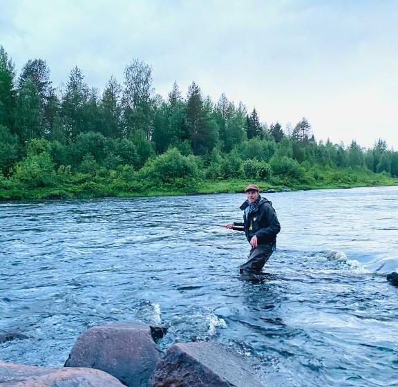 리조트 Lapinkoski Salmon Lodges Simojoki   Simoriver