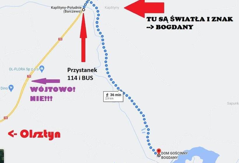 酒店 Dom Gościnny Bogdany