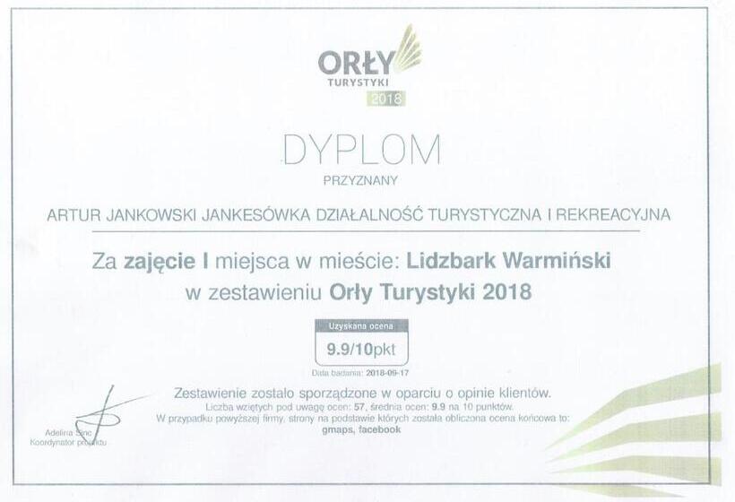 בית מלון כפרי Gospodarstwo Agroturystyczne Rowerowa Przystań Jankesówka