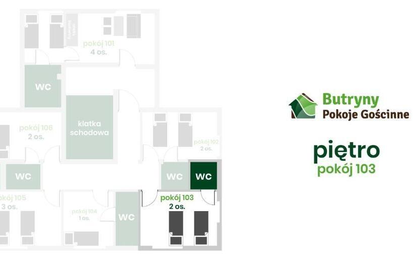 بنسيون Pokoje Gościnne Butryny