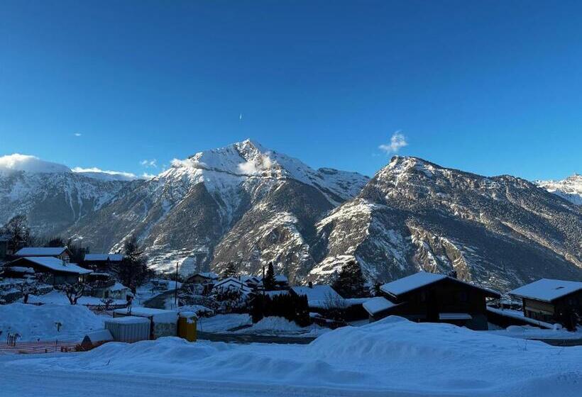 민박 Résidence Spa Les Louettes 4 étoiles à Sapinhaut Canton Du Valais