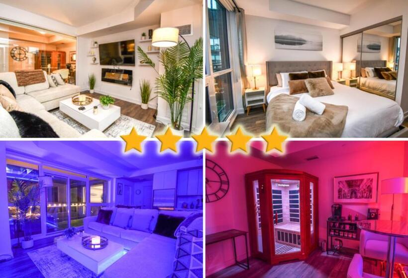 منتجع King & Queen Bed, Pool, Firepit, Fully Stocked