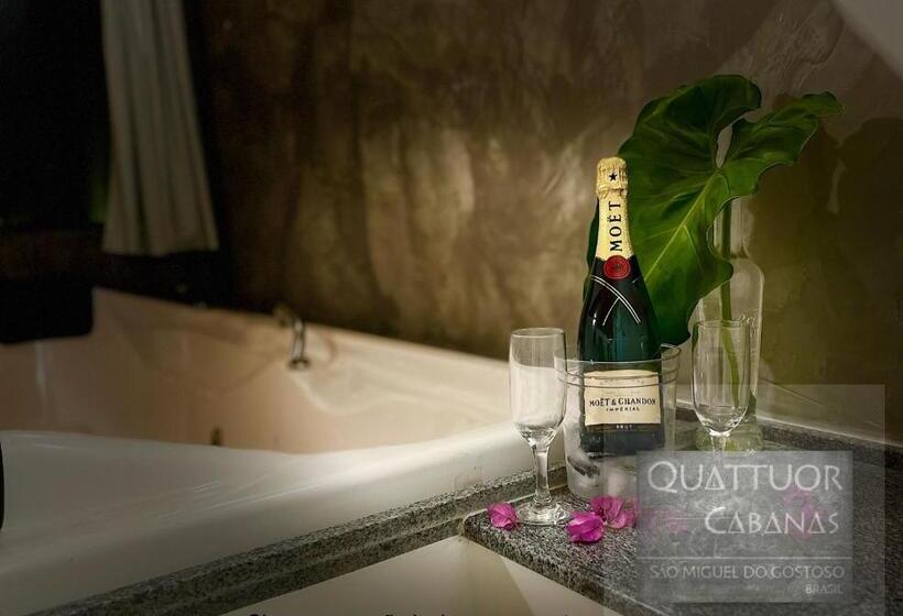 旅馆 Quattuor Cabanas. Privacidade E Conforto Com Hidromassagem