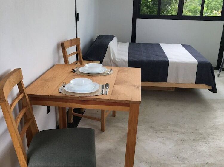 펜션 Bungalow Doble Con Vista Parcial Al Mar, Cocina Completa