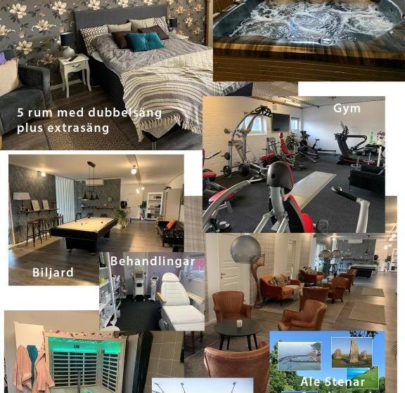 مبيت وإفطار Abonnera Alingsgård För Upp Till 14 Personer   Kök Finns  Spabad Inomhus   Padel   Gym   Biljard Ing