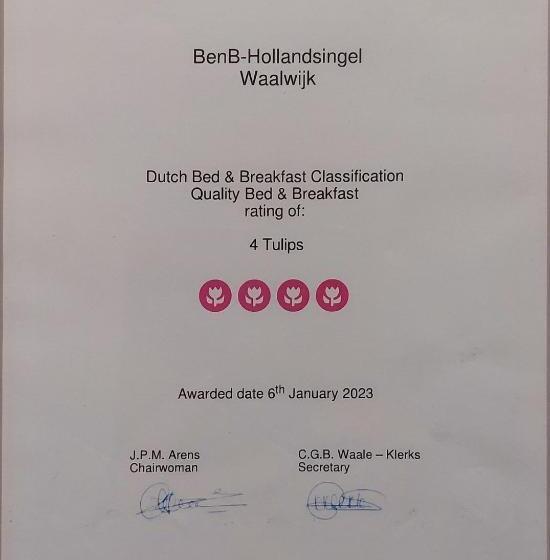 تختخواب و صبحانه Benb Hollandsingel