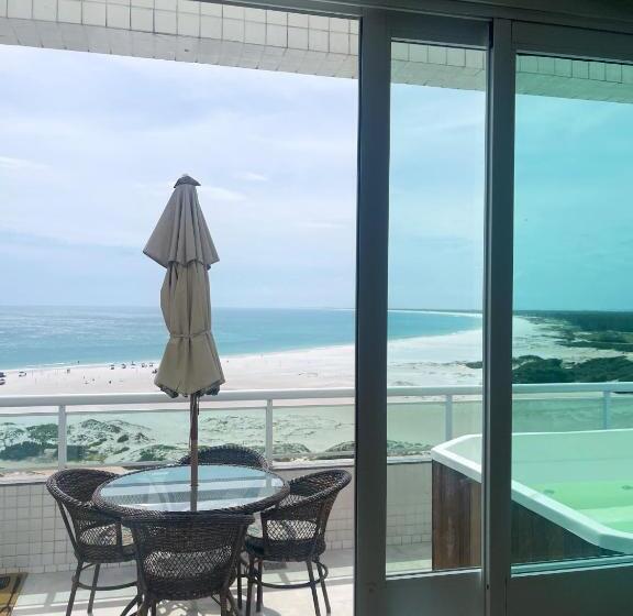هتل Cobertura Luxo Com Jacuzzi Orla Praia Grande