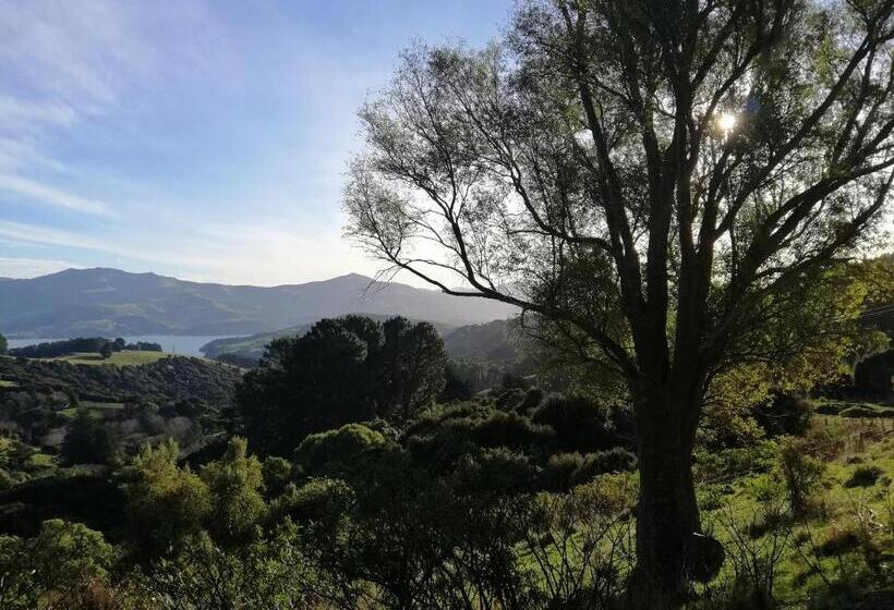 צימר Glenwood Akaroa Bush Retreat   Kanuka Hut