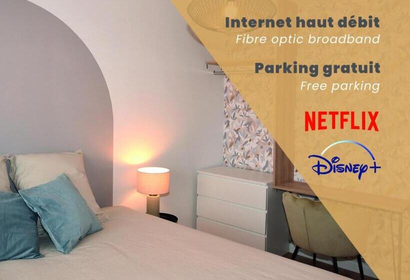 Пансион Les Chambres De Troyes Parking Free Fibre Netflix