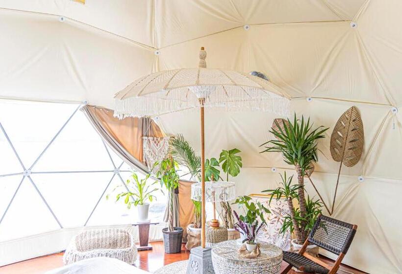 فندق Itoshima Sdgs Village Chikyu Mirai 海の大パノラマ 全室オーシャンビューのドームテント