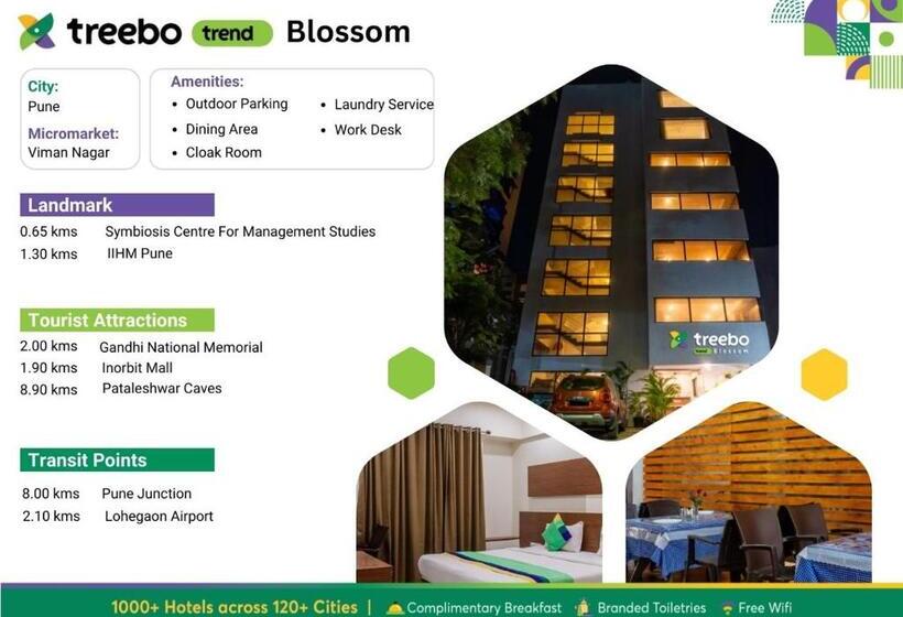ホテル Treebo Blossom   Viman Nagar