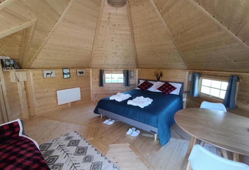 مبيت وإفطار Les Cabanes Du Grand Nord