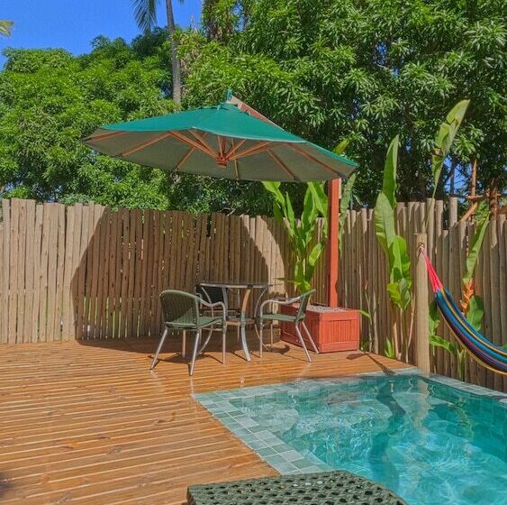 בית מלון כפרי Laus Bangalôs Experience   Piscina Privativa   Praia De Algodões   Península De Maraú   Bahia