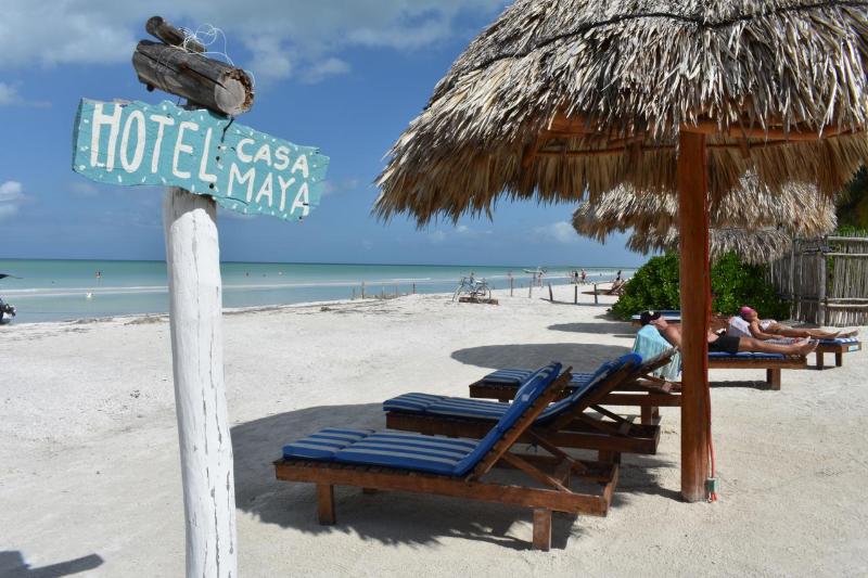 בית מלון כפרי Cabañas Casa Maya Holbox Frente Al Mar