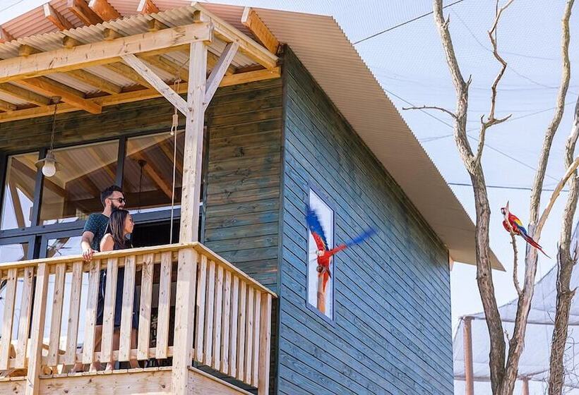 Отель Les Lodges Parrot World