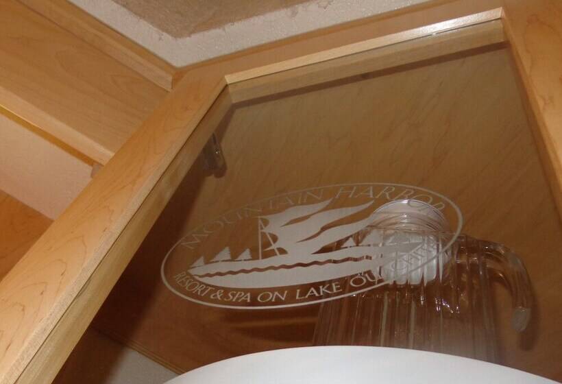 Lake View Two Bedroom, Two Bath Log Sided Cottage With Private Hot Tub Overlooking Lake Ouachita. By