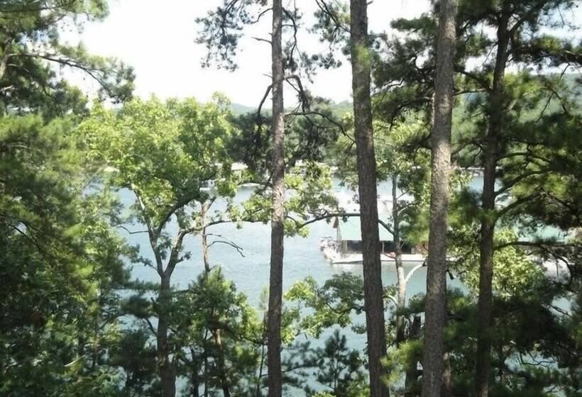 Lake View Two Bedroom, Two Bath Log Sided Cottage With Private Hot Tub Overlooking Lake Ouachita. By