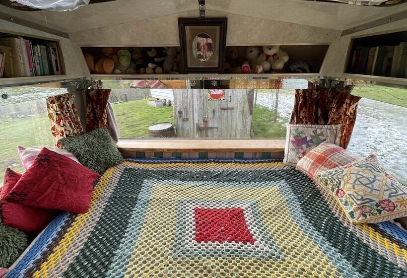 2 X Double Bed Glamping Wagon At Dalby Forest