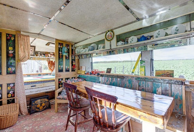 2 X Double Bed Glamping Wagon At Dalby Forest