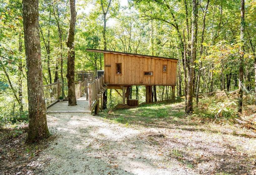 Пансион Les Cabanes Perchées Du Mas Del Bosc