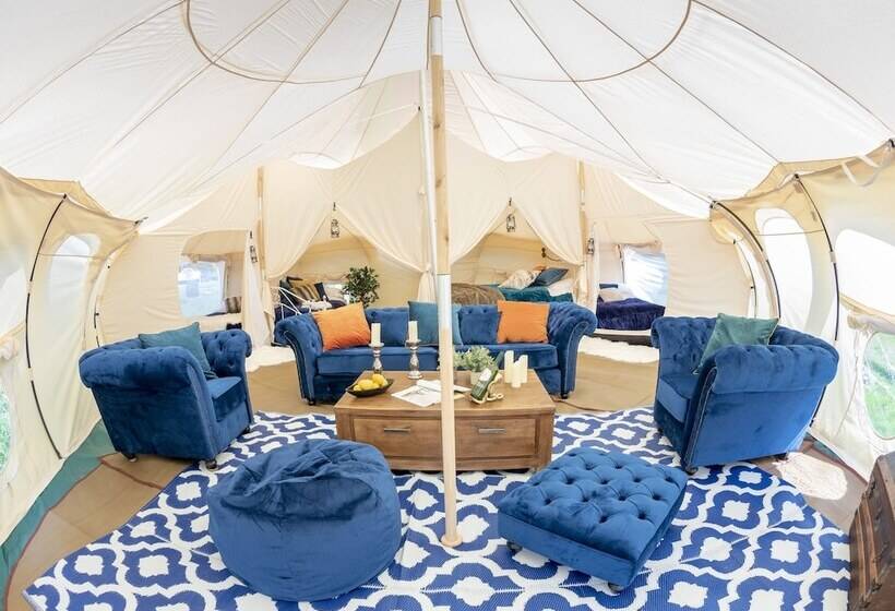 호텔 8 Bed Lotus Belle Mahal Tent In The Wye Valley