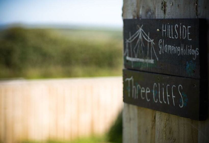 فندق Three Cliffs Glamping Tent Llangennith