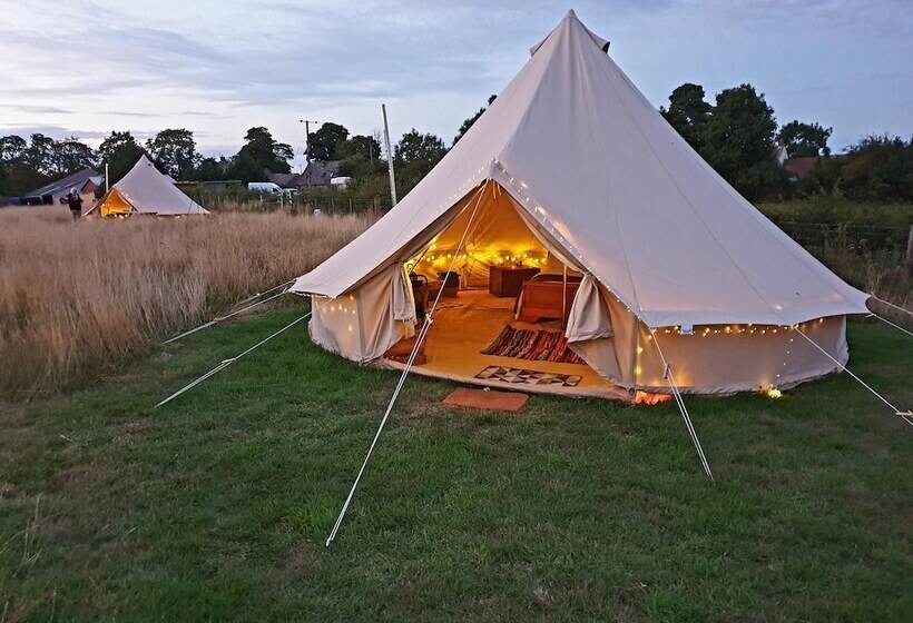 6m Xl Bell Tent With Log Burner, Near Whitby