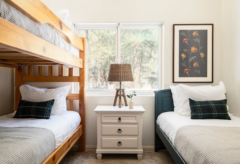 Hartwood By Avantstay Cozy Big Bear Abode W/ Spacious Deck & Stone Fireplace