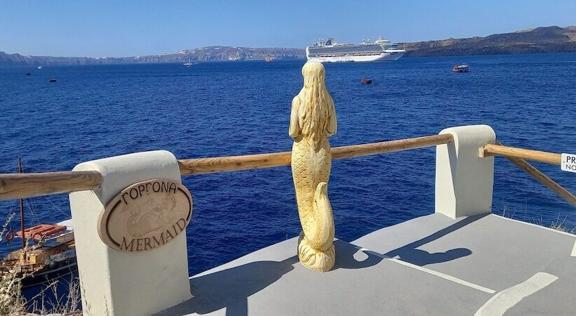 膳宿费 Studio In Old Port Of Fira, Sea View, Santorini