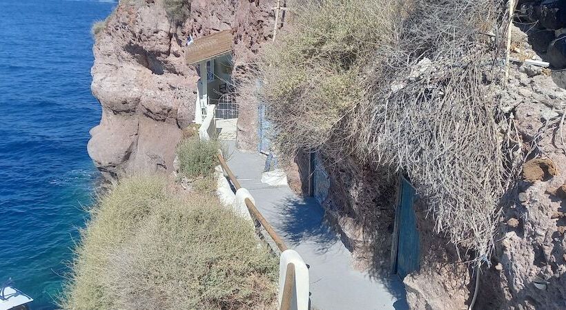 膳宿费 Studio In Old Port Of Fira, Sea View, Santorini